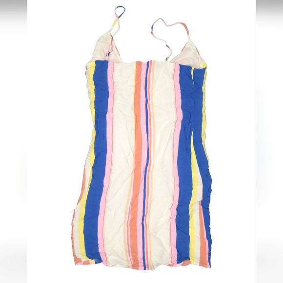 Line & Dot Striped Swim Suit Cover Dress - Picture 2 of 2